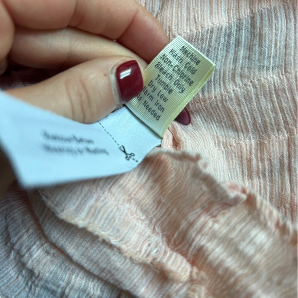 J. Crew Collection Strapless Ruffled Dress in Light Peach Pink Size Large - Picture 8 of 8